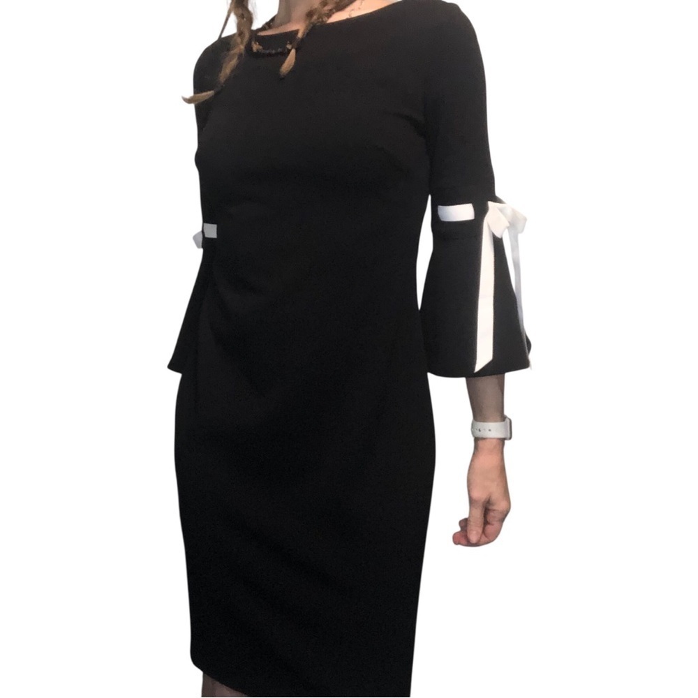 Y2KCalvin Klein Black Dress 4 Career Office Dark Academia Gossip Girl Feminine